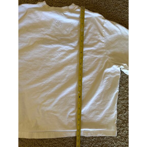Nike SB Cropped Loose Fit XL Center Swoosh Embroidered White T-shirt - Picture 7 of 7